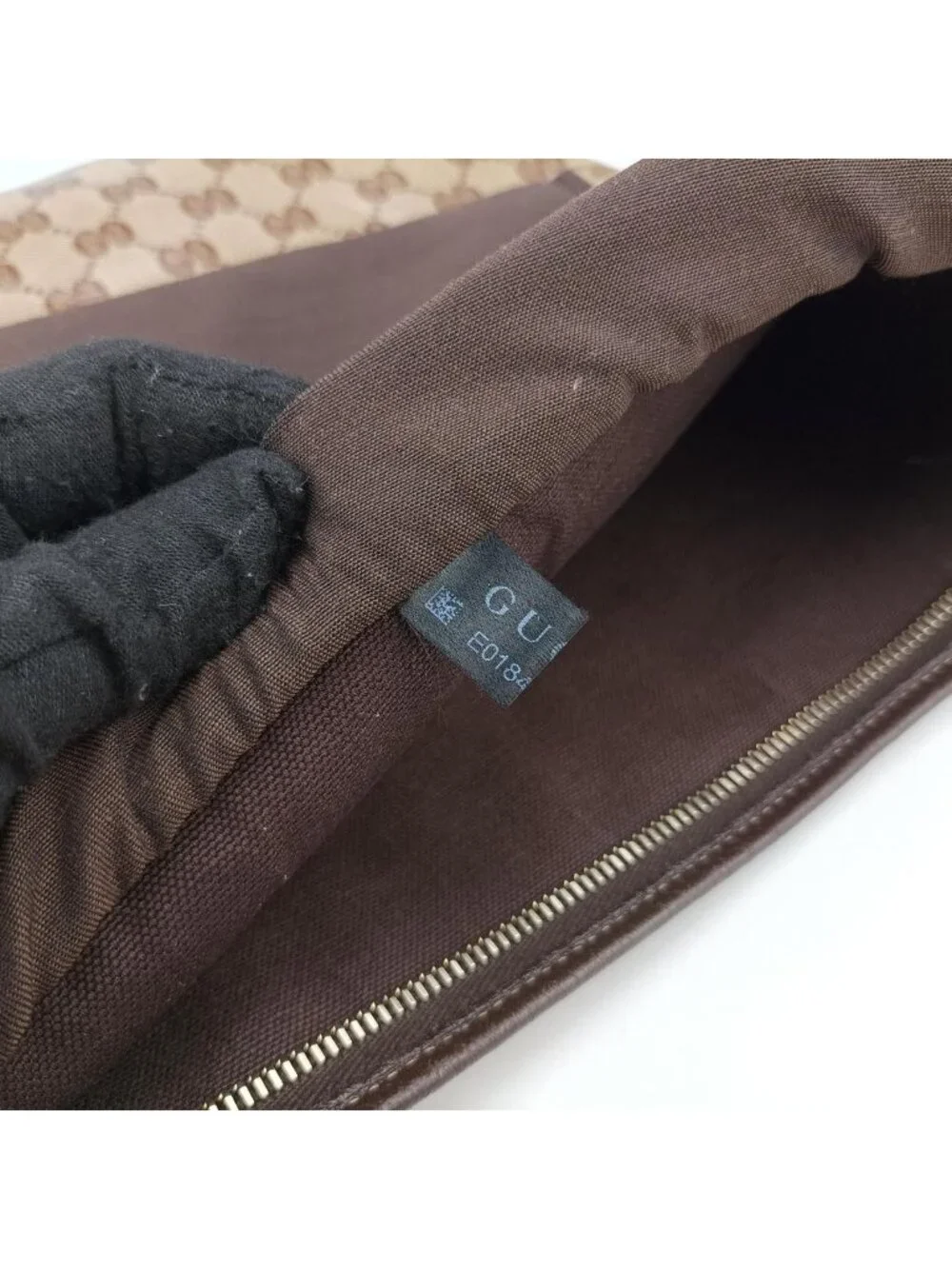 Gucci Abbey Brown Canvas Tote